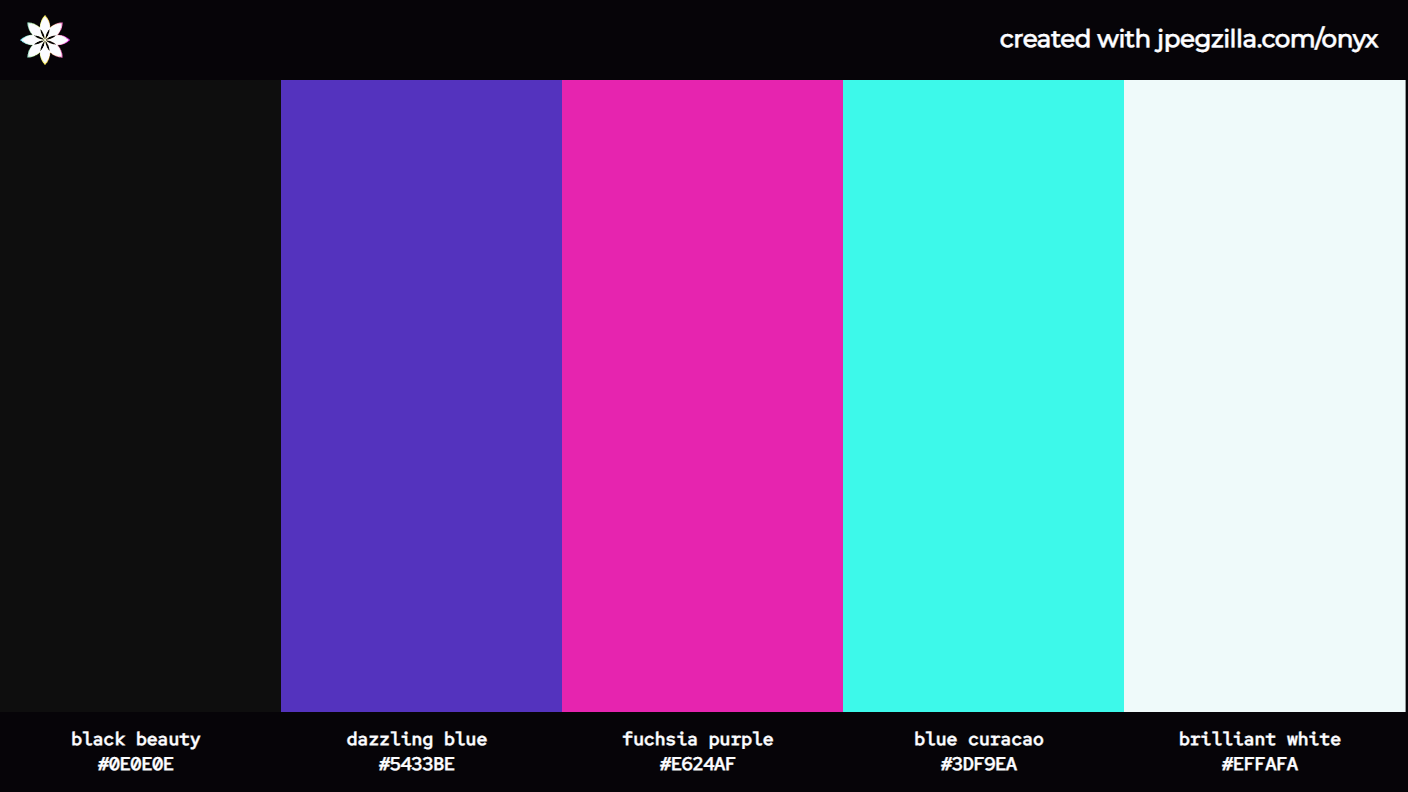 a color palette from lospec.com called neo-5. a color palette from lospec.com called neo-5.