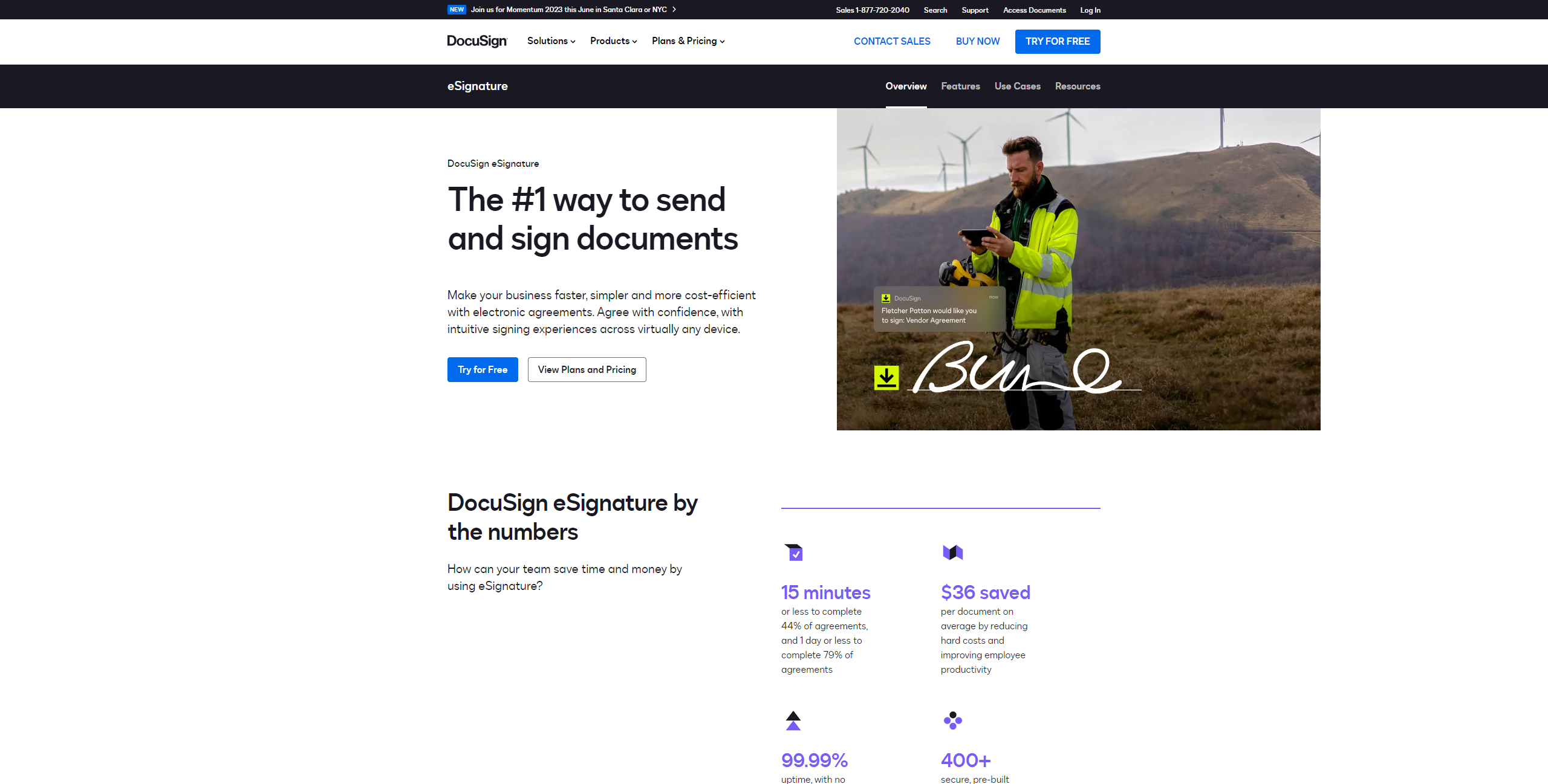 the esignature page after redesign. the esignature page after redesign.